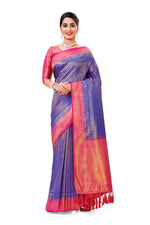 buy online Kanjivaram designer embroidery silk saree - Joshindia