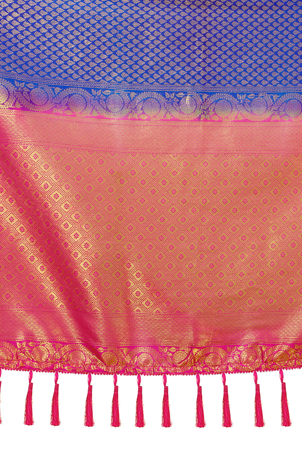 buy online Kanjivaram designer embroidery silk saree - Joshindia