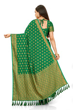 BestGreen Kanjivaram silk SareeAt Affordable Price - Joshindia