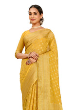 Trending Yellow Color Designer silk Saree BuyNow - Joshindia