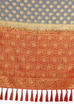 Buy Greay Color silk saree online - Joshindia