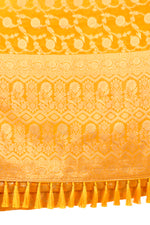 Beautiful Yellow Color saree Buy Online - Joshindia