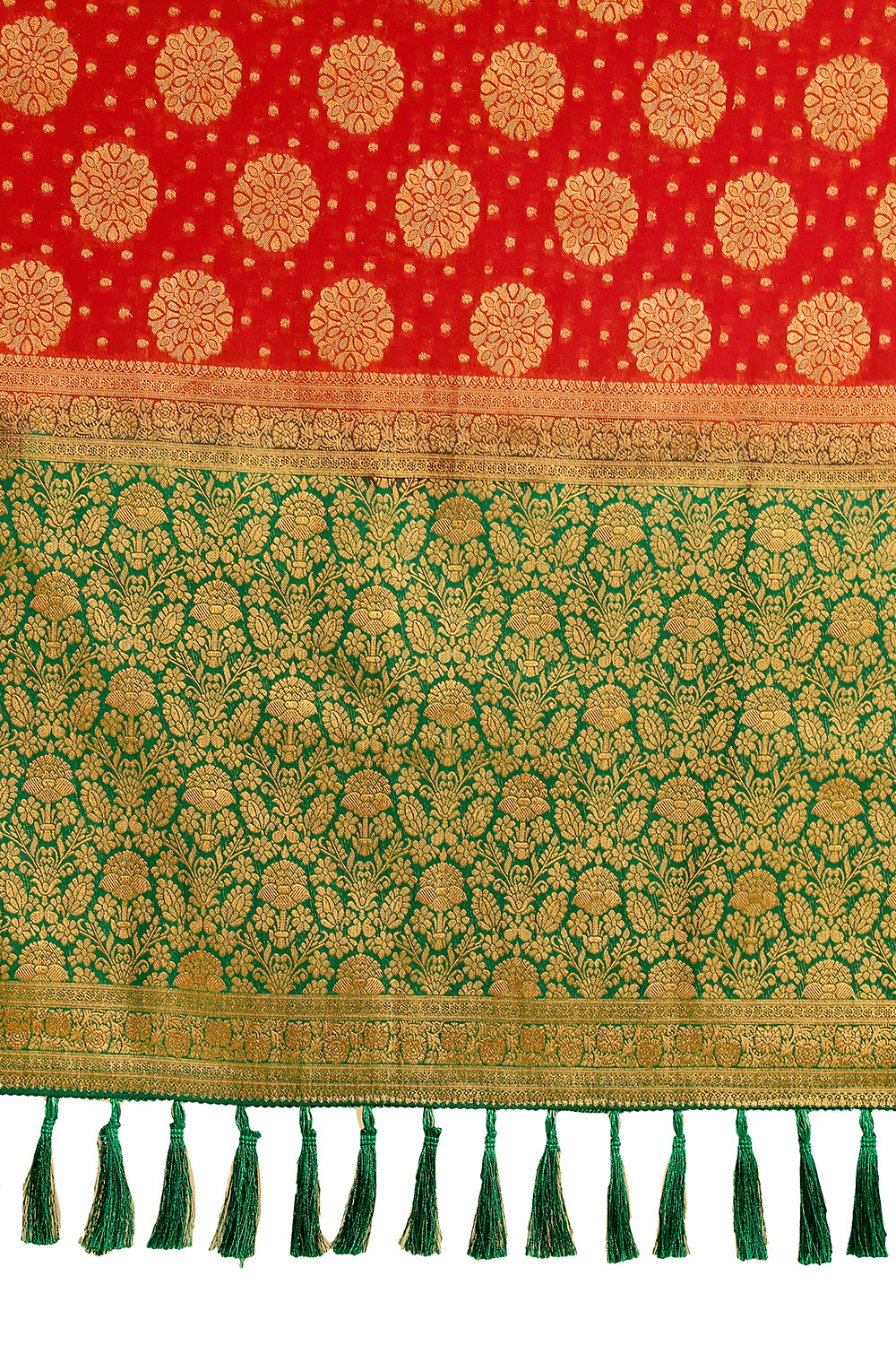 buy red color designer silk saree Buy online - Joshindia