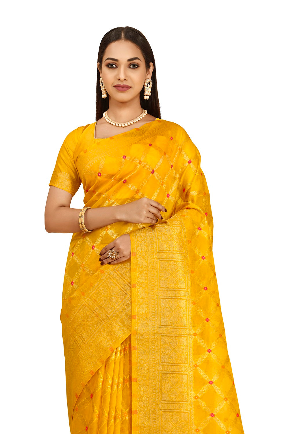Treanding Yellow Silk Saree For Wedding Buy Now - Joshindia