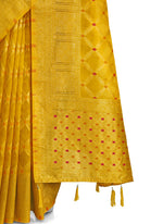 Treanding Yellow Silk Saree For Wedding Buy Now - Joshindia