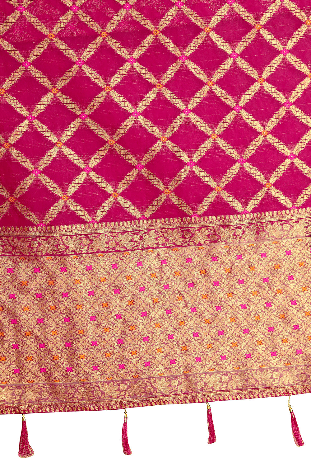 Amazing Wine color Designer silk saree with blouse - Joshindia