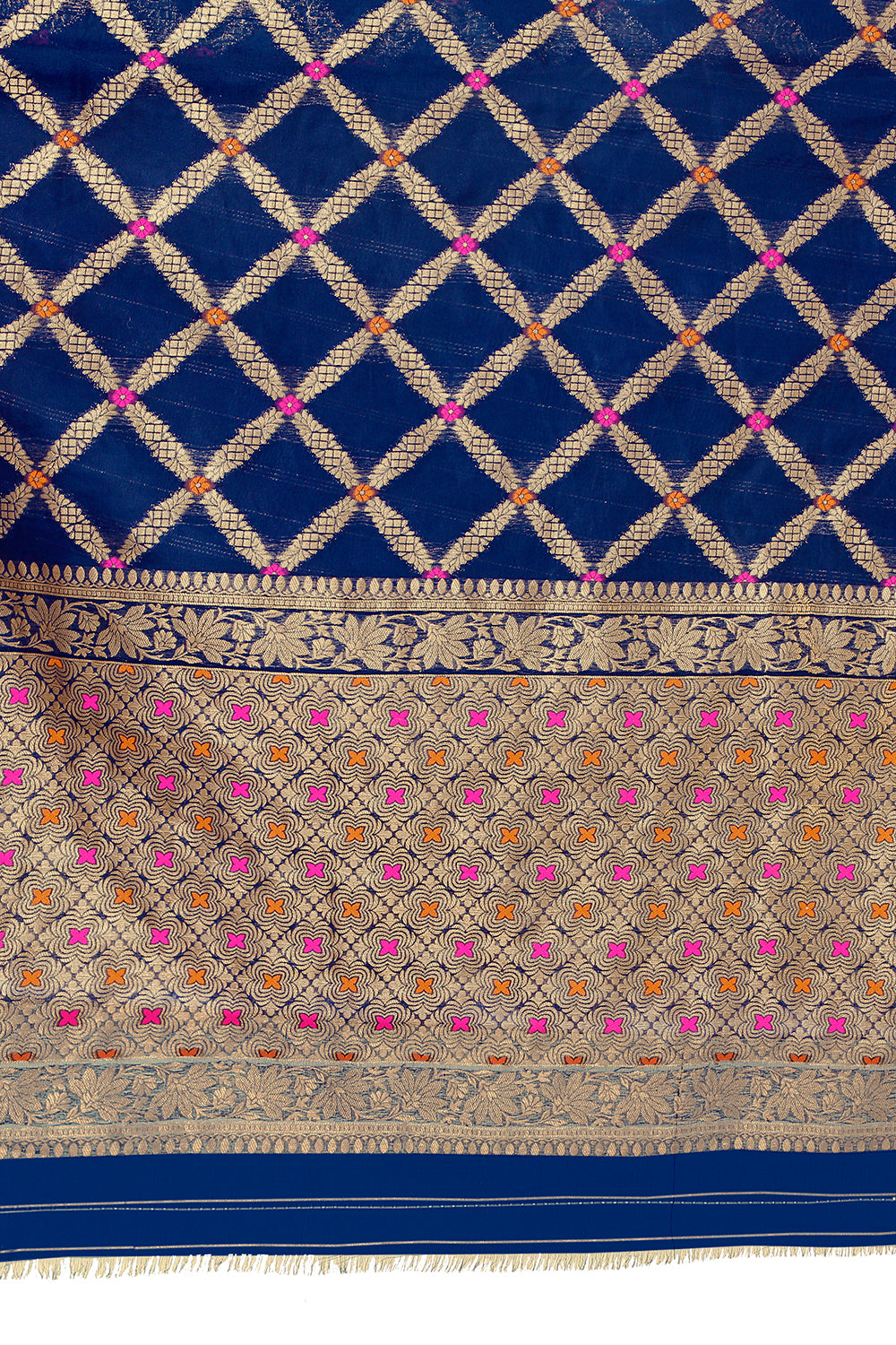 Buy Blue color best kanjivaram Silk saree online - Joshindia