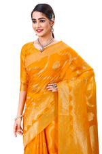 Heavy Designer Silk Saree For Wedding And Reception - Joshindia