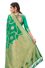 Trendy Green color designer saree at affordable rate - Joshindia