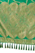 Trendy Green color designer saree at affordable rate - Joshindia