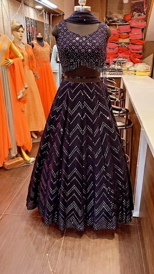 Buy Most Trending Designer Mirror Work Lehenga Choli - Joshindia