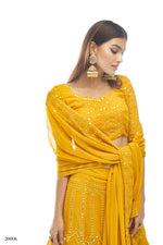 Trendy Yellow Color lehenga choli For HaldiBuy Now - Joshindia
