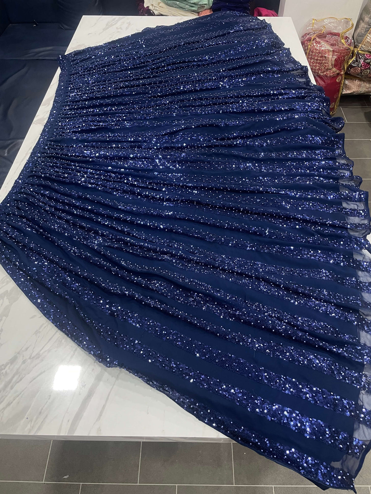 Navy Blue Color designer Lehenga Choli - Joshindia