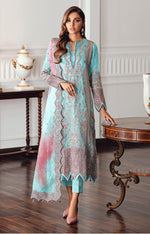 Sky Blue Georgette with Embroidery suit for woman - Joshindia