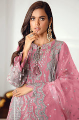 Pink Color Georgette  Embroidery suit for woman - Joshindia