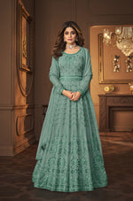 Sea Green Fox Georgette With Sequence Work Anarkali Suit - Joshindia