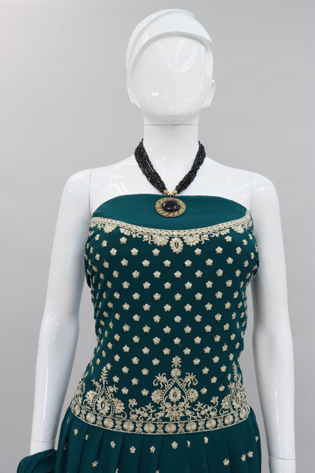 Green Color Embroidered Designer Palazzo Salwar Kameez - Joshindia
