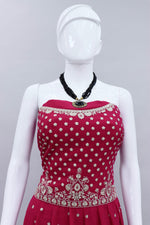 Pink Color Embroidered Designer Palazzo Salwar Kameez - Joshindia