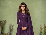 Purple Color Heavy Sequence Work Anarkali Salwar Suit - Joshindia