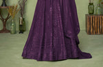 Purple Color Heavy Sequence Work Anarkali Salwar Suit - Joshindia