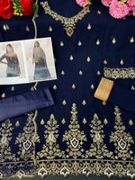 Blue Color Heavy Georgette With Sequence Work Sharara suit - Joshindia