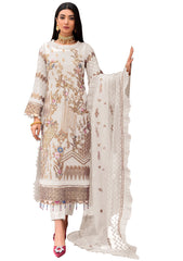 White Color Faux Georgette With Sequence Embroidery Work Straight Salwar Suit - Joshindia