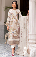 White Color Faux Georgette With Sequence Embroidery Work Straight Salwar Suit - Joshindia