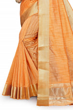 Lighy Yellowcolor cotton silk saree - Joshindia