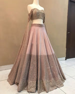 Beautiful Peach Color Designer Lehenga Choli At Affordable Price - Joshindia