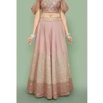 Beautiful Peach Color Designer Lehenga Choli At Affordable Price - Joshindia