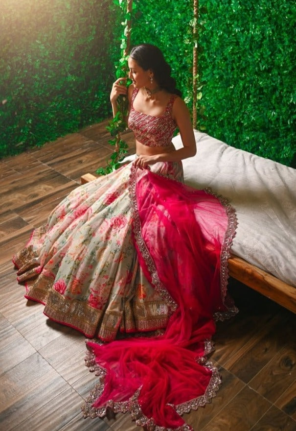 Buy Multi Colour Lehenga for Women Online from Joshindia - Joshindia