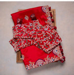 Latest red color beautiful saree for gorgeous look buy now - Joshindia