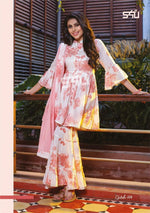 Latest pink and white sharara suit buy now - Joshindia