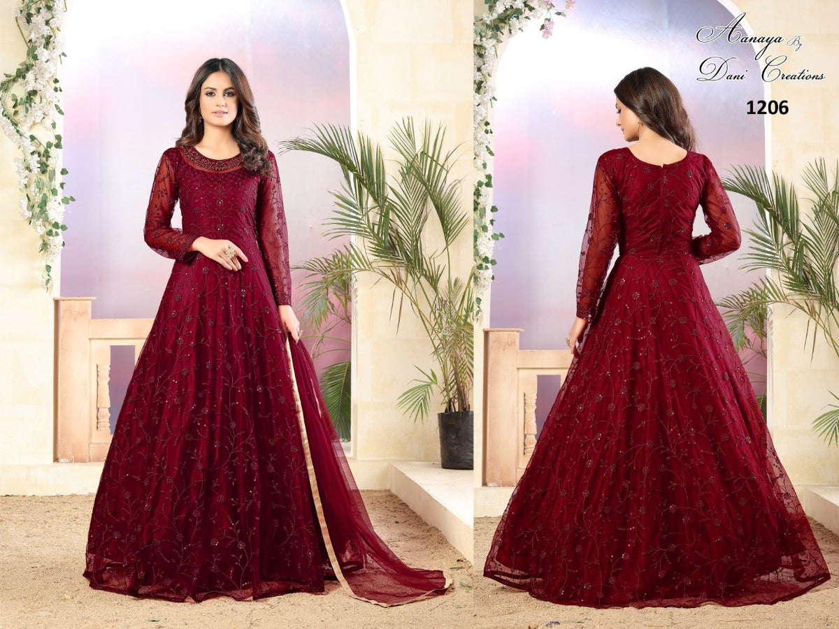 Buy designer long gown online colors available-josh - Joshindia