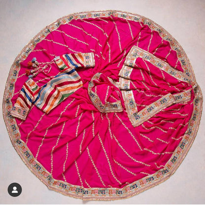 Pink designer saree for royal look buy now
