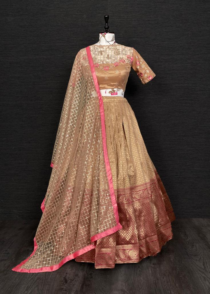 Classic silk lehenga choli for elegant look online