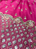 Pink color designer sharara suit for wedding functions - Joshindia