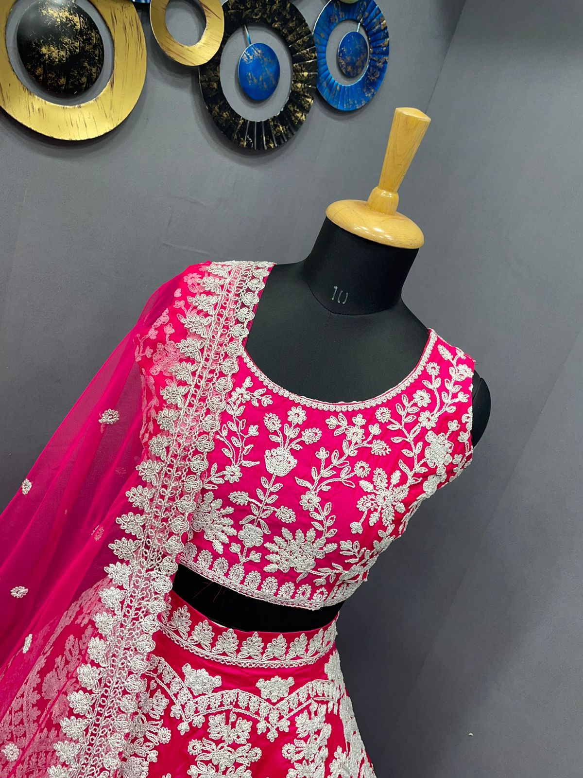 Pink color trendy designer lehenga choli at affordable price - Joshindia