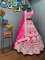 Pink color trendy designer lehenga choli at affordable price - Joshindia