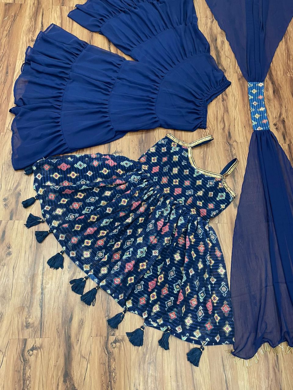 Latest blue color designer salwar suit buy now - Joshindia