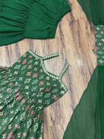 Green color fancy sharara-suit buy now online - Joshindia