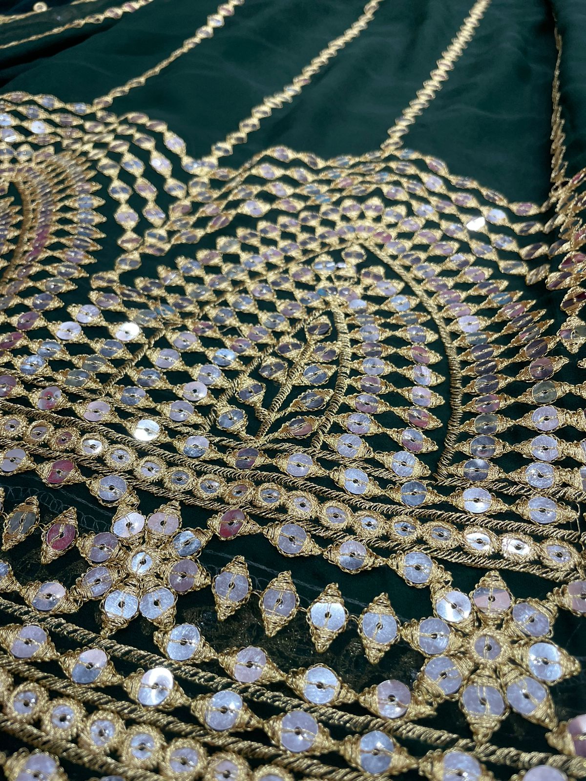 Green color designer look mirror plazo suit buy now - Joshindia