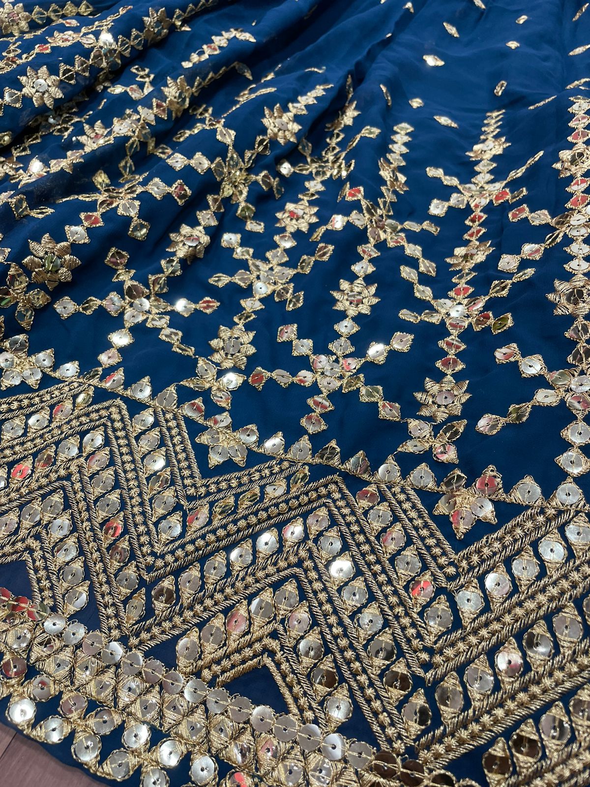 Wedding special blue color lehenga choli for stylish looks - Joshindia