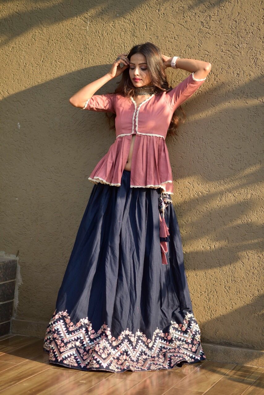 Cotton Yellow Printed Lehenga Set | Simple pakistani dresses, Lehenga,  Designer outfits woman