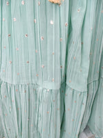 SKY BLUE RUFFLE LEHENGA CHOLI BUY NOW - Joshindia