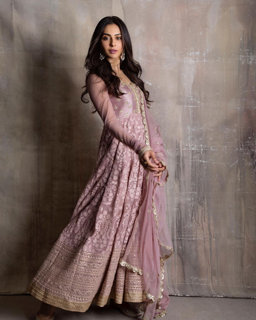 Peach color trending salwar-suit buy now - Joshindia