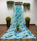 Heavy blue color sequins Work Saree buy now - Joshindia