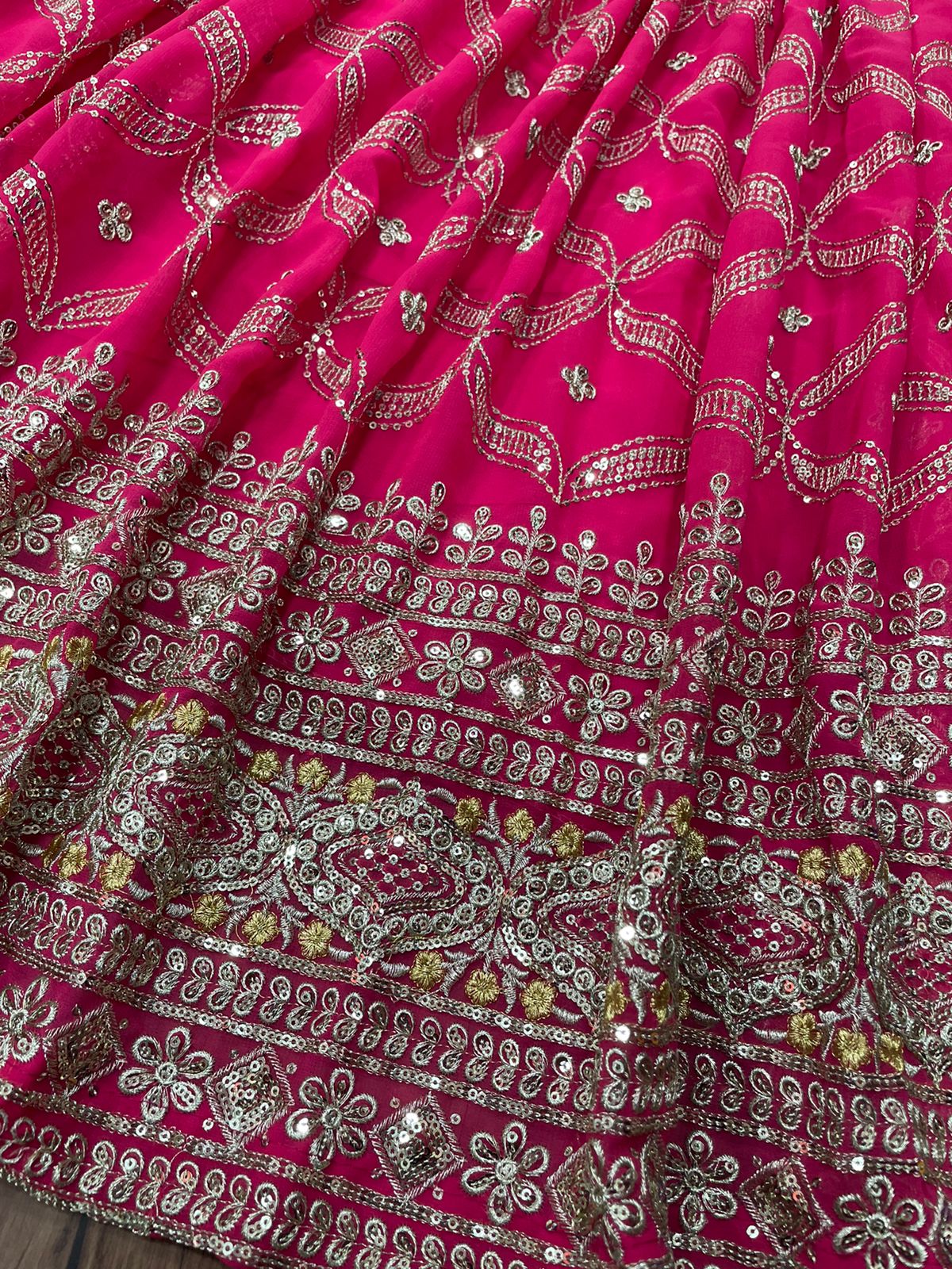Latest pink color  designer lehenga choli at affordable price