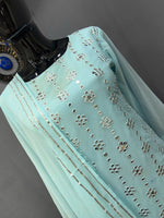 Beautiful sky blue color kurta set for daily wear buy now - Joshindia