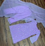 Lilac color latest designer kurta set buy online - Joshindia